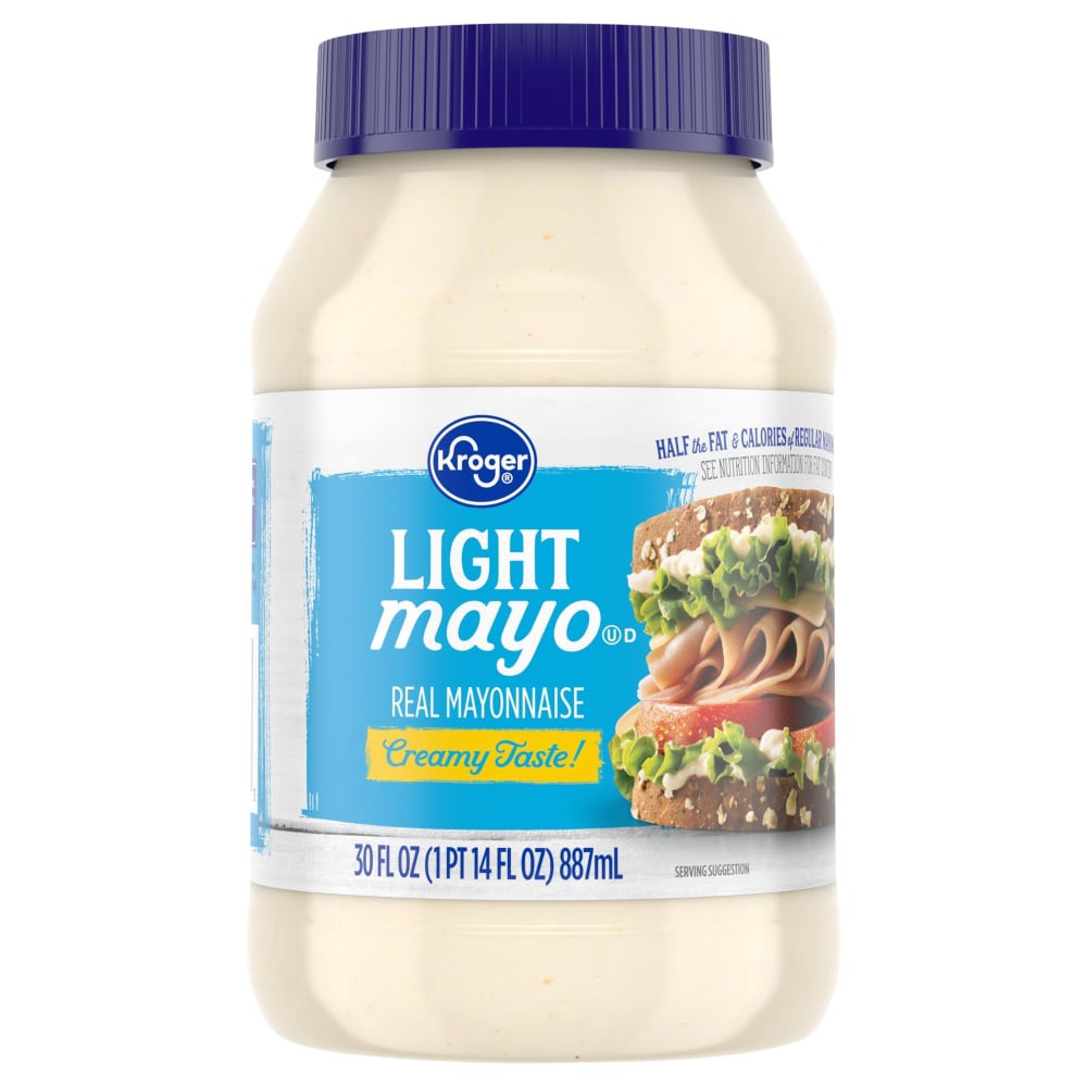 slide 4 of 6, Kroger Lite Mayonnaise, 30 fl oz