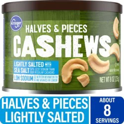 Kroger® Halves & Pieces Lightly Salted Cashews