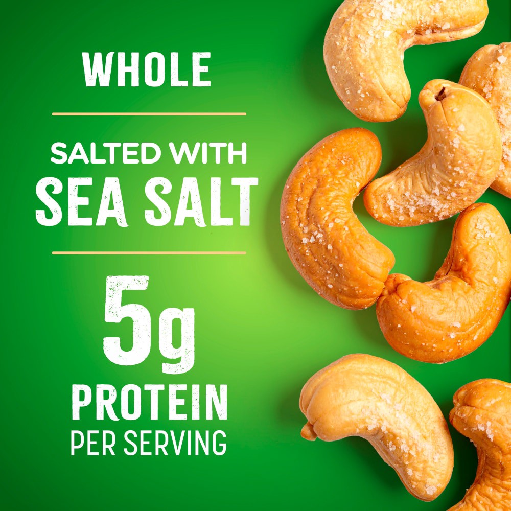slide 2 of 4, Kroger Whole Salted With Sea Salt Cashews, 8.5 oz