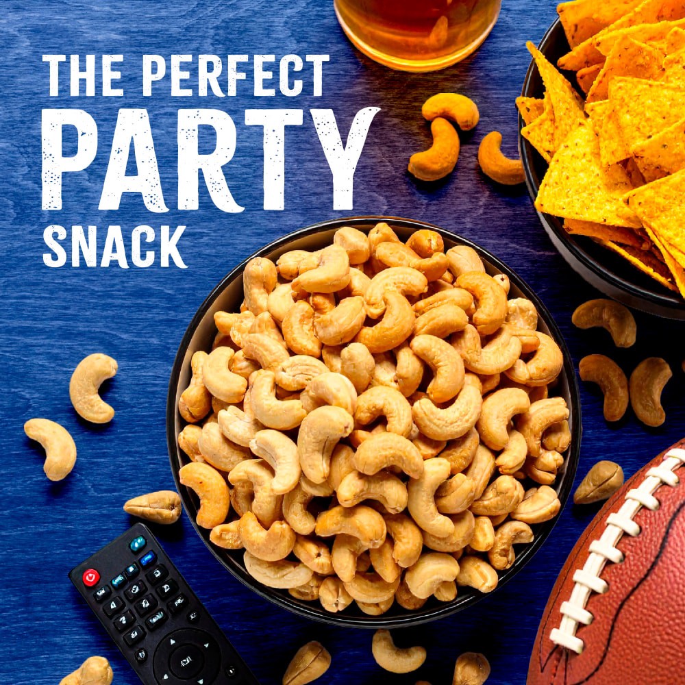 slide 4 of 4, Kroger Whole Salted With Sea Salt Cashews, 8.5 oz