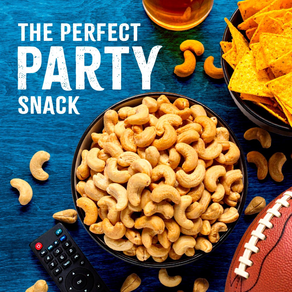 slide 3 of 4, Kroger Whole Lightly Salted Cashews, 8.5 oz