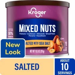 Kroger® Salted with Sea Salt Mixed Nuts
