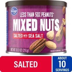 Kroger® Salted with Sea Salt Mixed Nuts, 10.3 oz