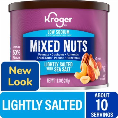 slide 1 of 4, Kroger® Lightly Salted Mixed Nuts, 10.3 oz