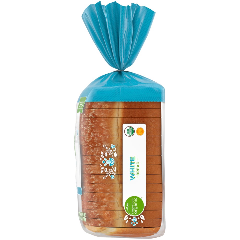 slide 3 of 5, Simple Truth Organic White Bread, 26 oz