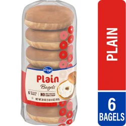 Kroger Plain Pre Sliced Bagels