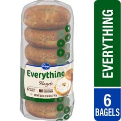 Kroger Pre- Sliced Everything Bagels