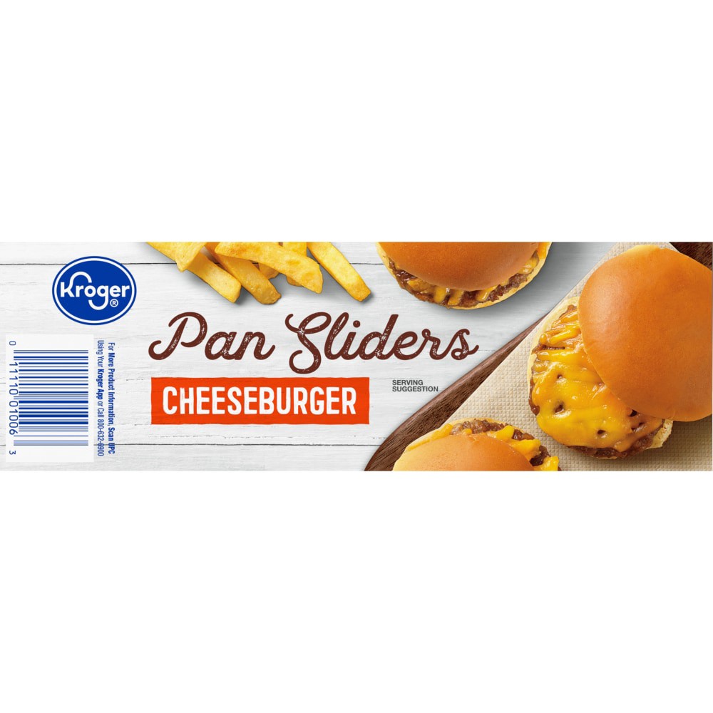 slide 4 of 6, Kroger Cheeseburger Pan Sliders, 6 ct