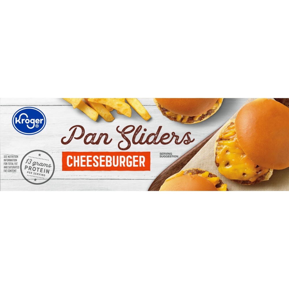 slide 6 of 6, Kroger Cheeseburger Pan Sliders, 6 ct