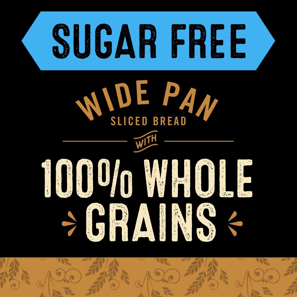 slide 2 of 4, Private Selection Sugar Free Whole Wheat Sliced Wide Pan Bread, 24 oz