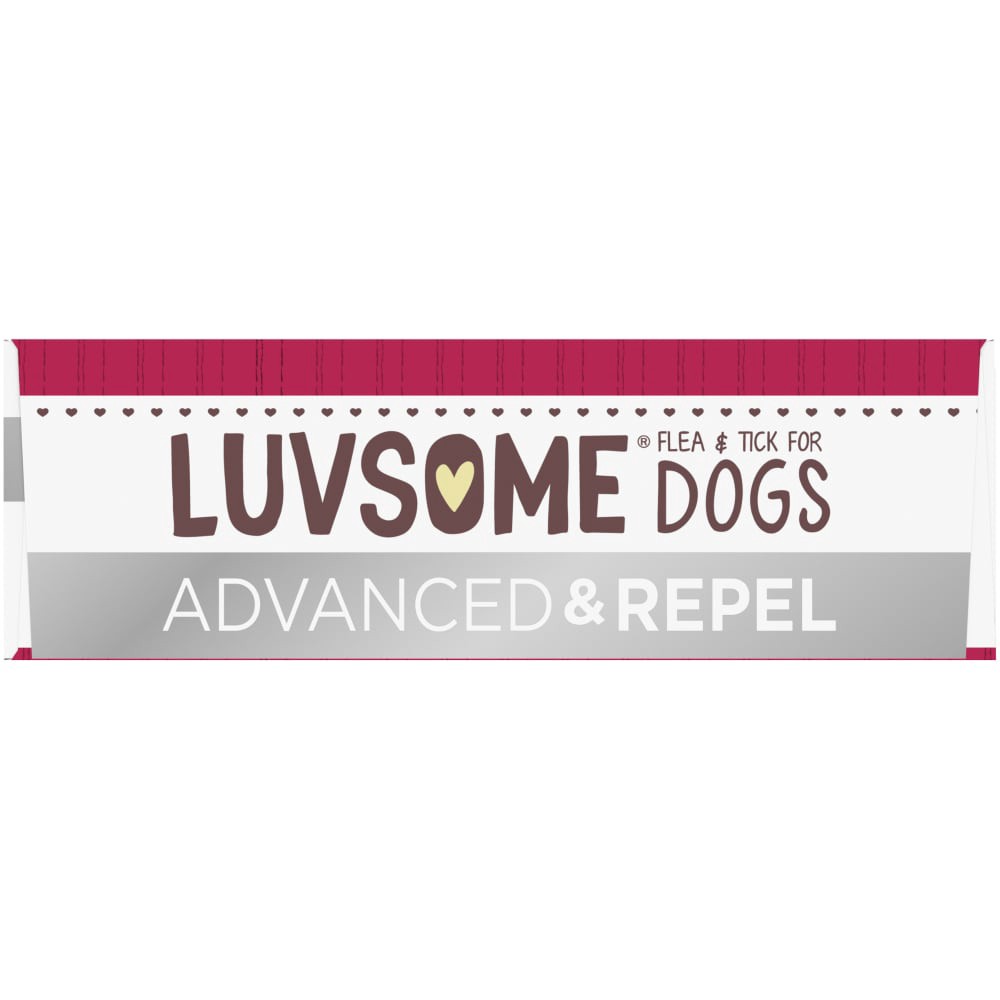 Luvsome Advanced + Repel Flea & Tick Drops For Dogs 2155 Lbs 4 ct Shipt