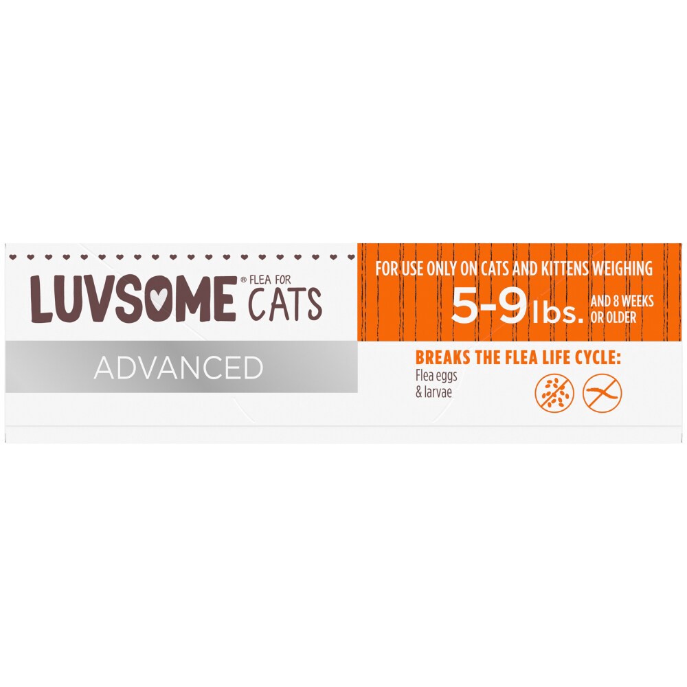 slide 5 of 5, Luvsome Advanced Flea Cat Treatment, 4 ct