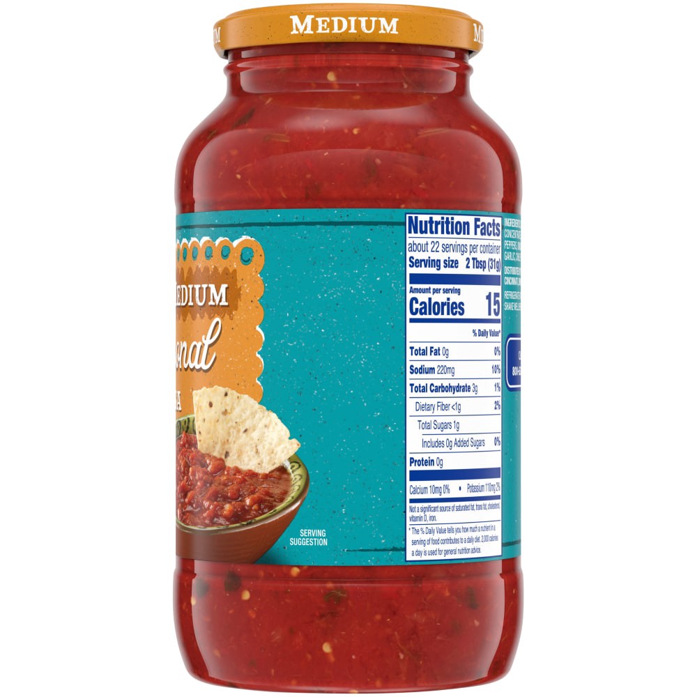 slide 2 of 3, Kroger® Traditional Medium Salsa, 24 oz