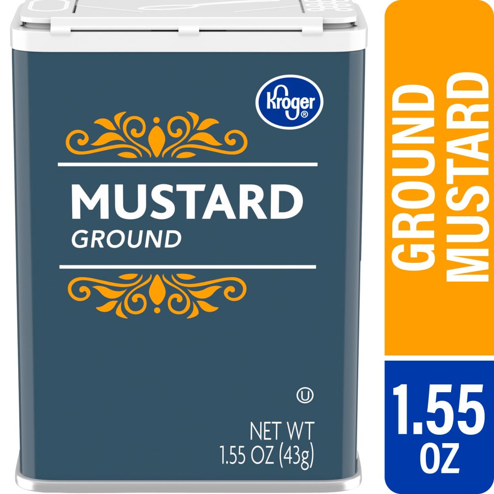 slide 3 of 3, Kroger Ground Mustard, 1.55 oz