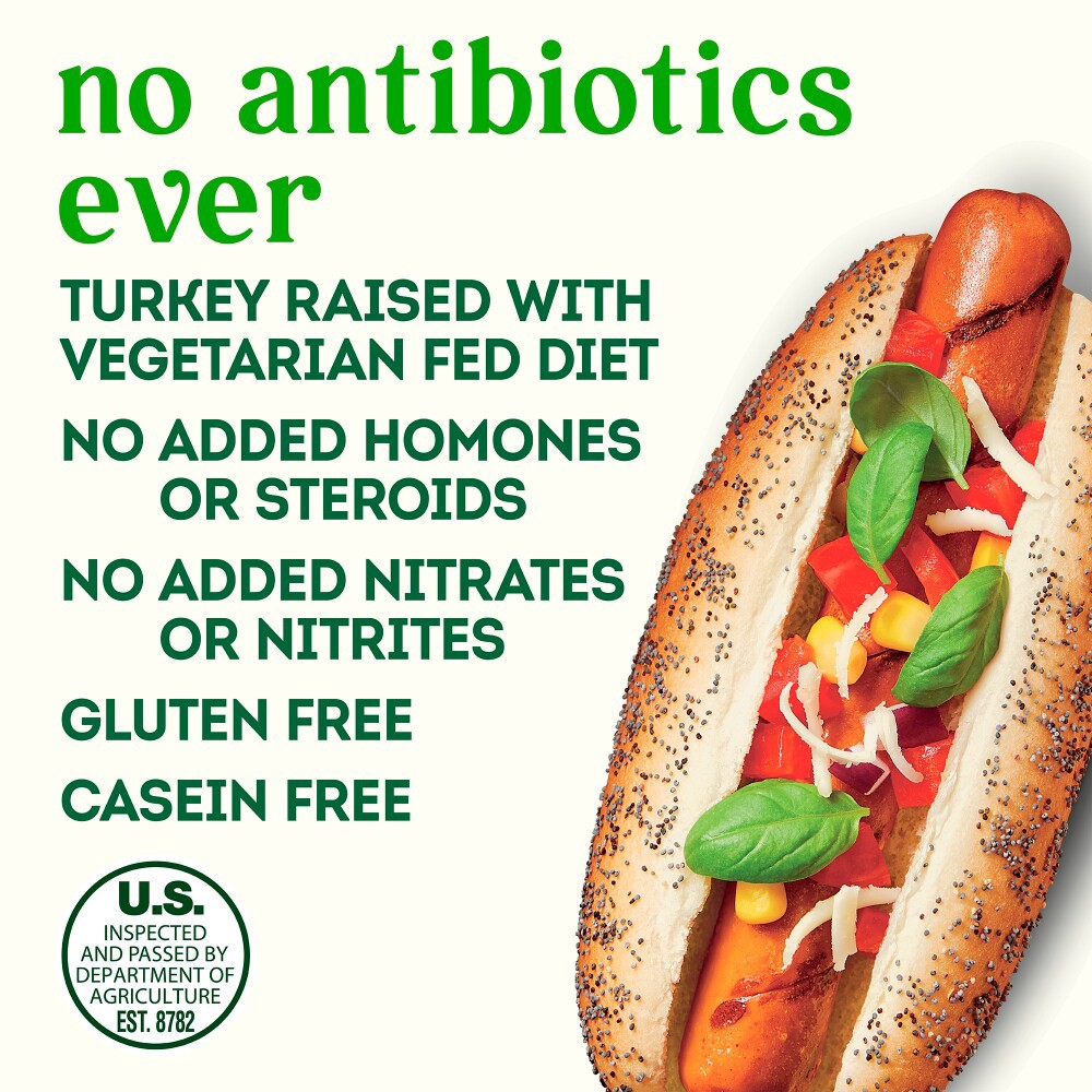 slide 3 of 4, Simple Truth Uncured Turkey Hot Dogs 10 oz, 10 oz