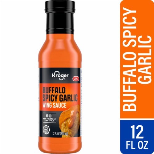 slide 1 of 5, Kroger® Spicy Garlic Buffalo Wing Sauce, 12 fl oz