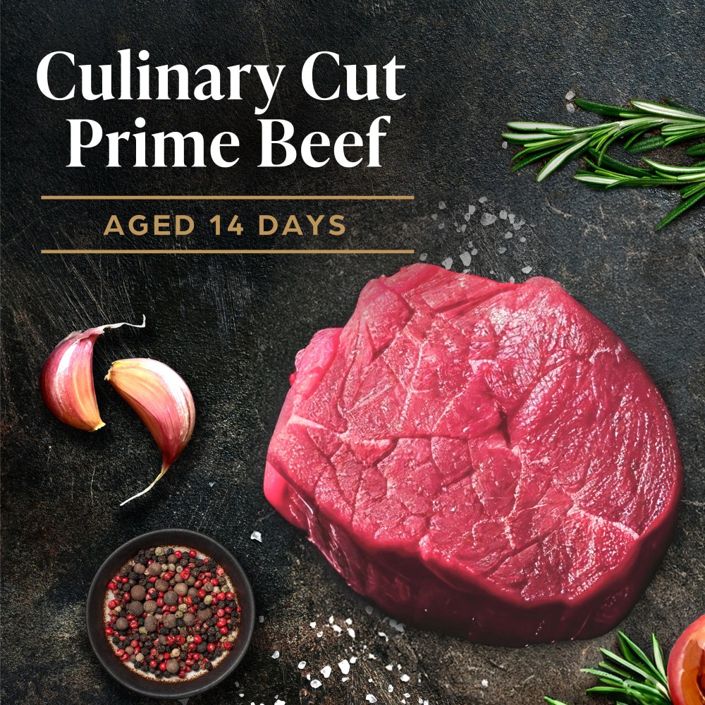 slide 2 of 2, Private Selection Culinary Cuts Prime Beef Filet Mignon Tenderloin Steak, 7 oz