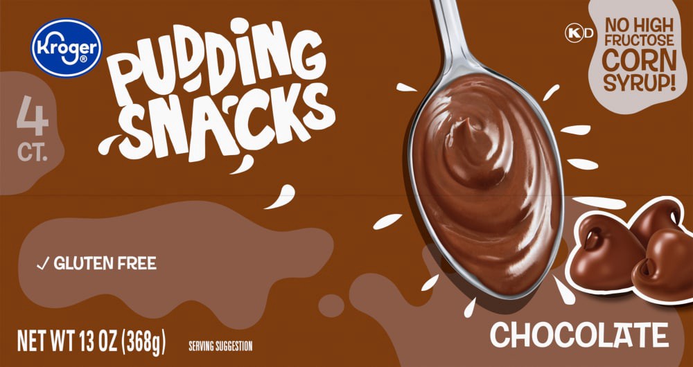 slide 4 of 5, Kroger Chocolate Pudding Snacks, 4 ct; 3.25 oz