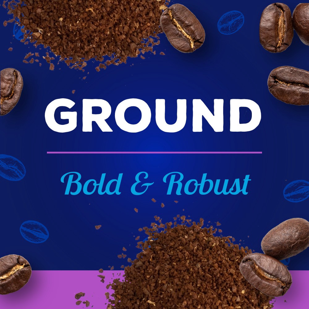 slide 4 of 6, Kroger French Roast Medium Dark Roast Ground Coffee, 24 oz