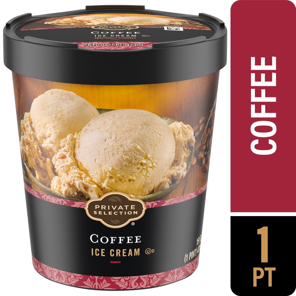 slide 5 of 5, Private Selection Coffee Ice Cream, 1 pint