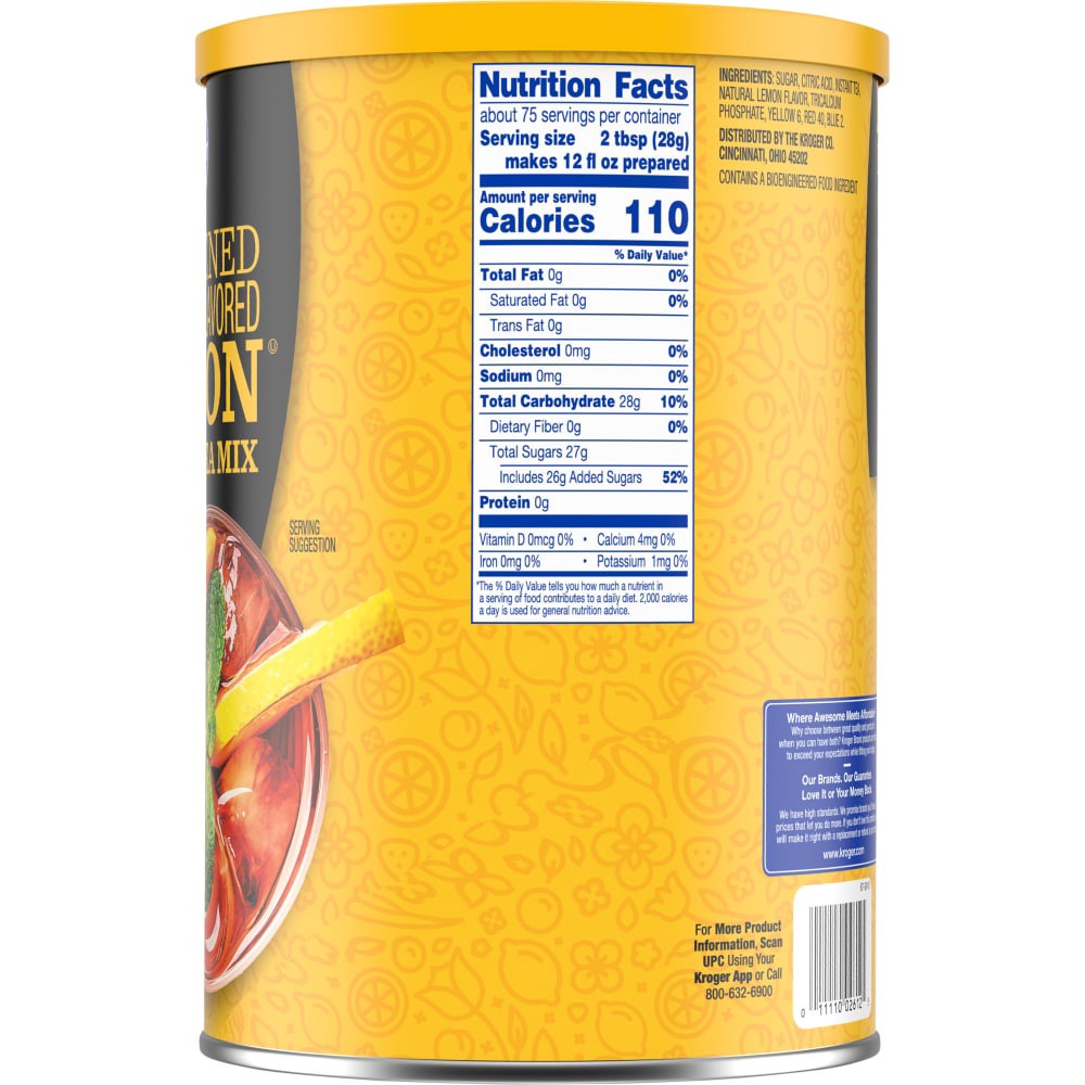 slide 2 of 4, Kroger Sweetened Lemon Instant Iced Tea Mix, 74.2 oz