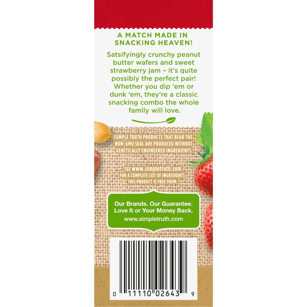 slide 5 of 5, Simple Truth Pb&J Strawberry Jam Dippers, 4 ct; 8.5 oz