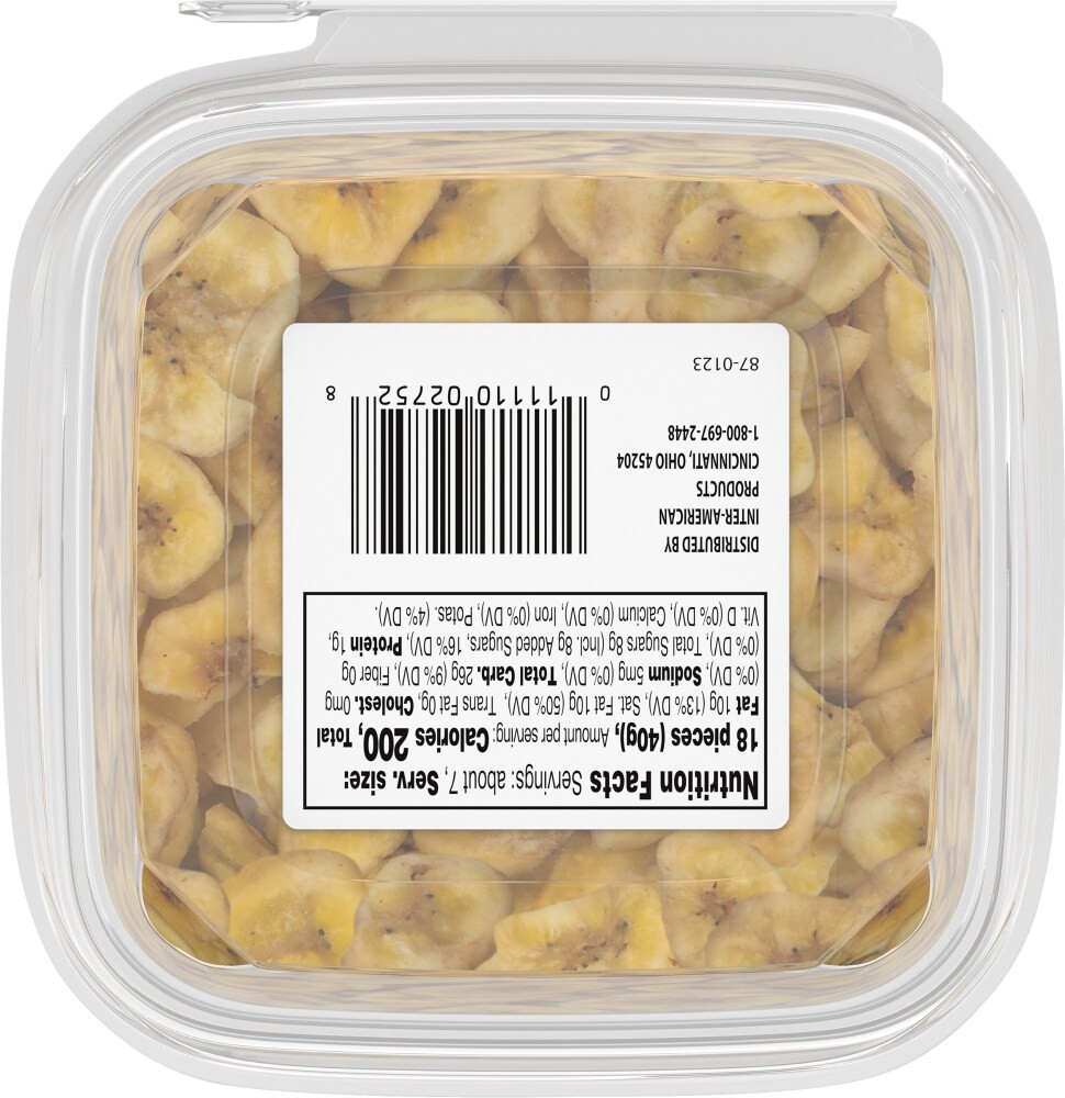 slide 2 of 2, Pre Sweetened Banana Chips, 9.5 oz