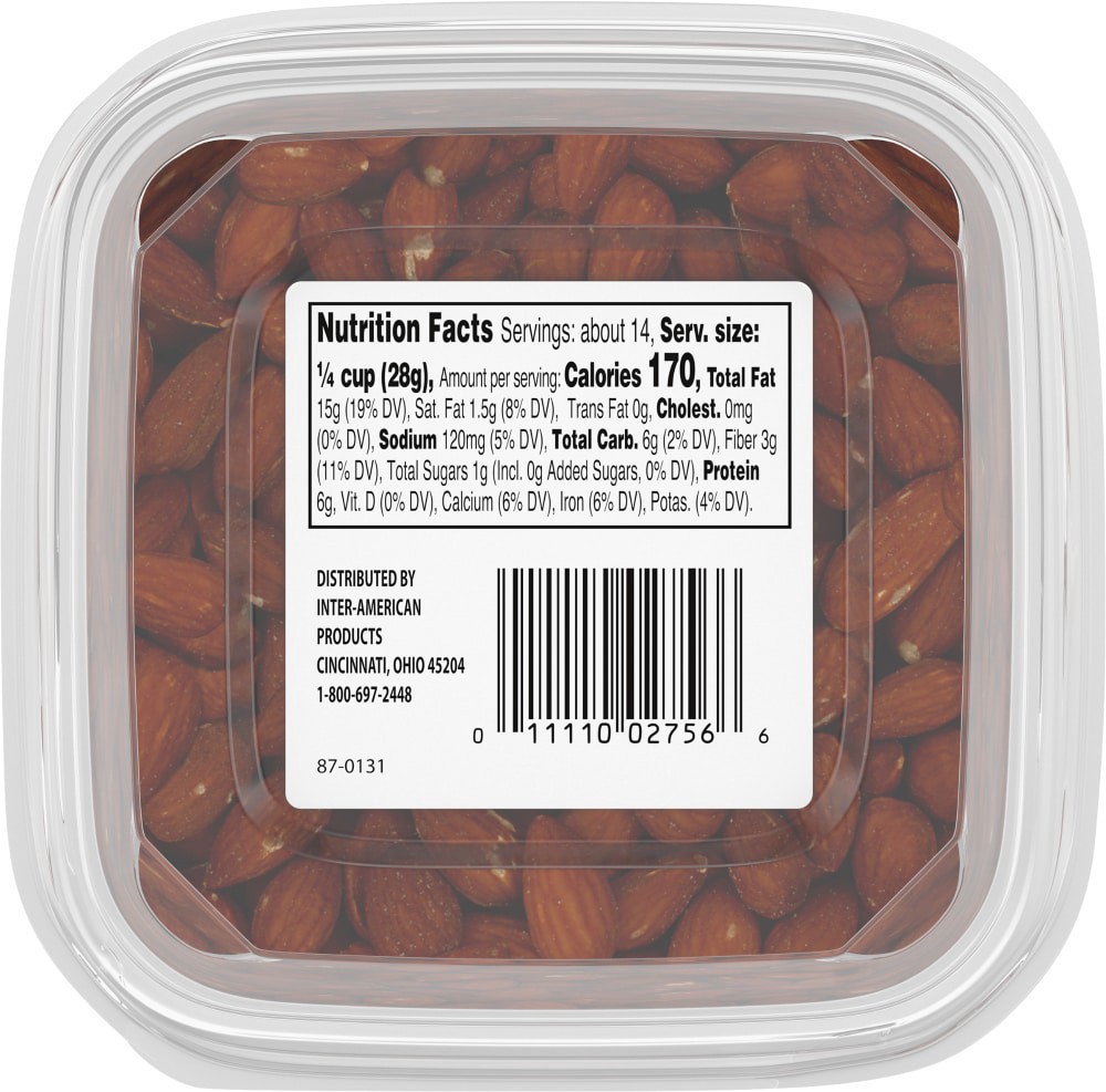 slide 4 of 4, Roasted & Salted Almonds, 14 oz