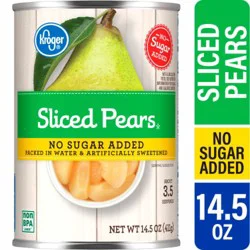 Kroger® Canned Sliced Pears No Sugar Added
