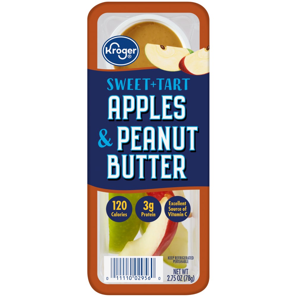 slide 2 of 2, Kroger Apples & Peanut Butter Snack Tray, 2.75 oz