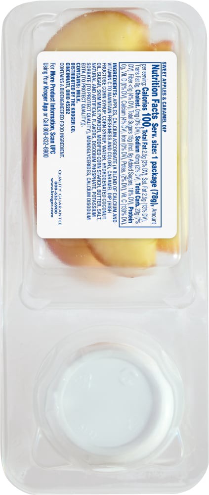slide 2 of 2, Kroger Sweet Apples & Caramel Snack Tray, 2.75 oz