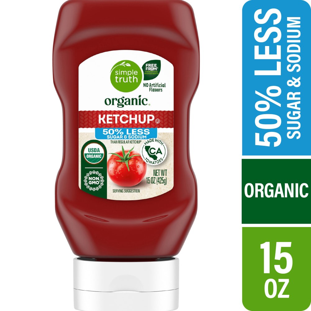 slide 5 of 5, Simple Truth Organic Tomato Ketchup, 15 oz