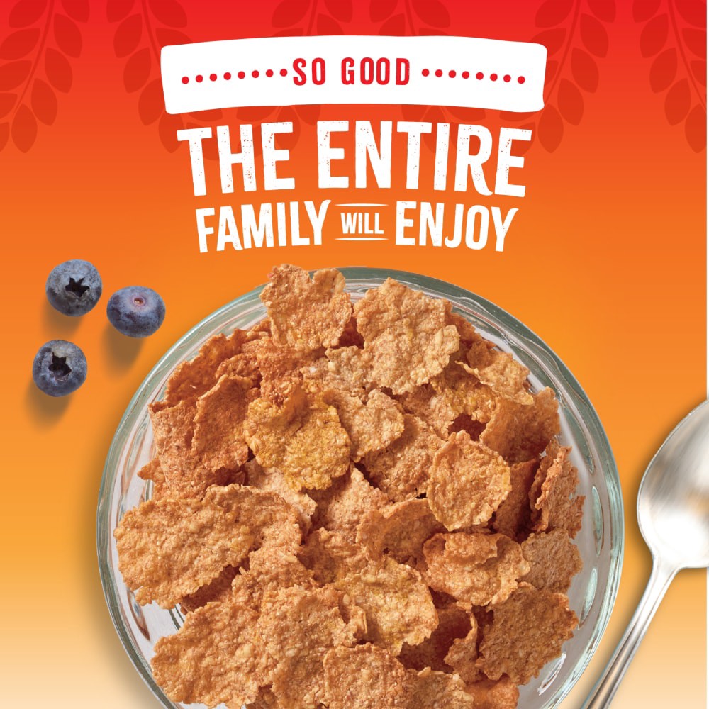 slide 3 of 6, Kroger Bran Flakes Wheat Cereal, 18 oz