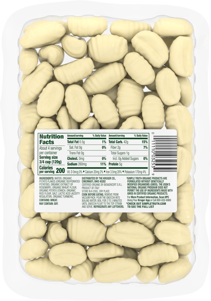 slide 2 of 6, Simple Truth Organic Traditional Potato Gnocchi, 16 oz