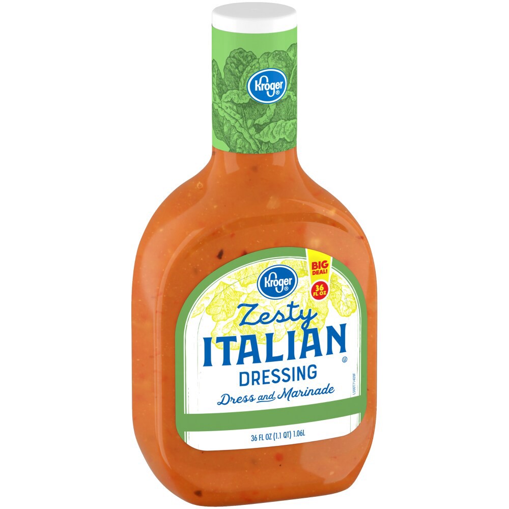 slide 3 of 4, Kroger Zesty Italian Salad Dressing, 36 fl oz
