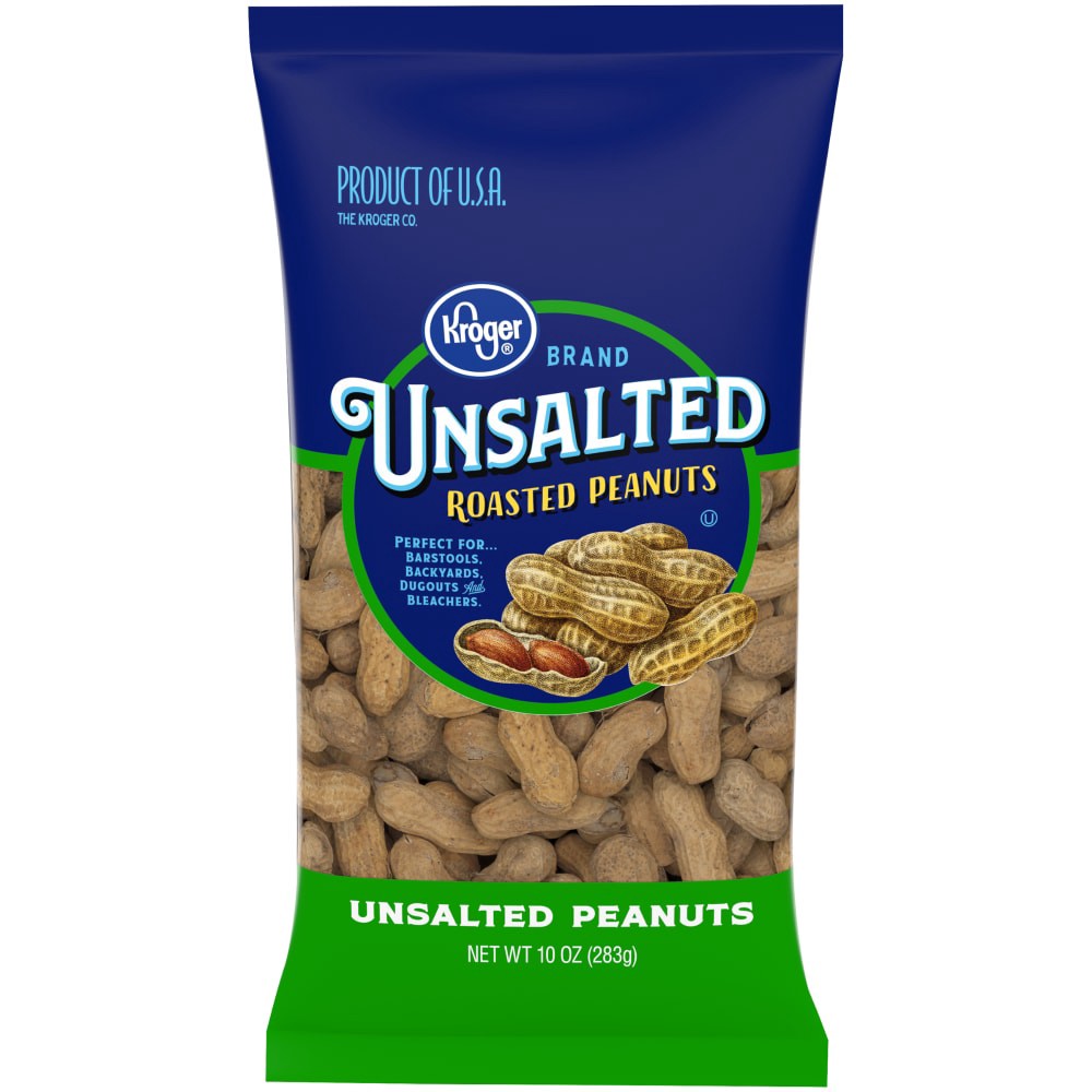 slide 2 of 2, Kroger Unsalted In-Shell Peanuts, 10 oz