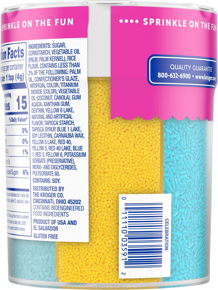 slide 3 of 5, Kroger Sprinkle Mix, 6.8 oz