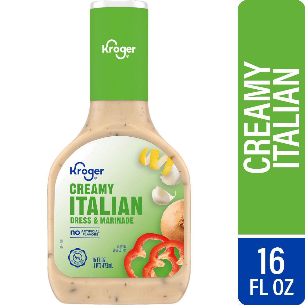 slide 3 of 3, Kroger Creamy Italian Dressing, 16 fl oz
