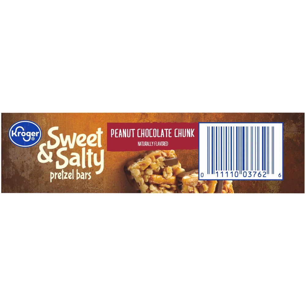 slide 6 of 6, Kroger Sweet & Salty Peanut Chocolate Chunk Pretzel Bars 6 Count, 7.4 oz