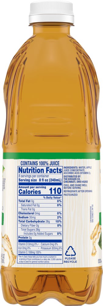 slide 2 of 4, Kroger 100% Apple from Concentrate Juice - 64 oz, 64 oz