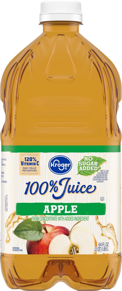 slide 3 of 4, Kroger 100% Apple from Concentrate Juice - 64 oz, 64 oz