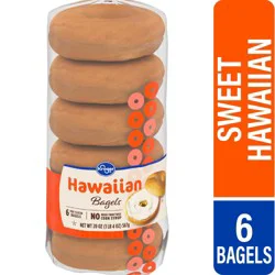 Kroger Sweet Hawaiian Bagels 6 Count