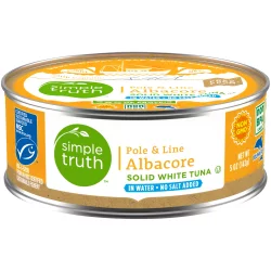 Simple Truth Pole & Line No Salt Added Albacore White Tuna In Water