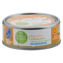 Simple Truth™ Pole & Line No Salt Added Albacore White Tuna in Water