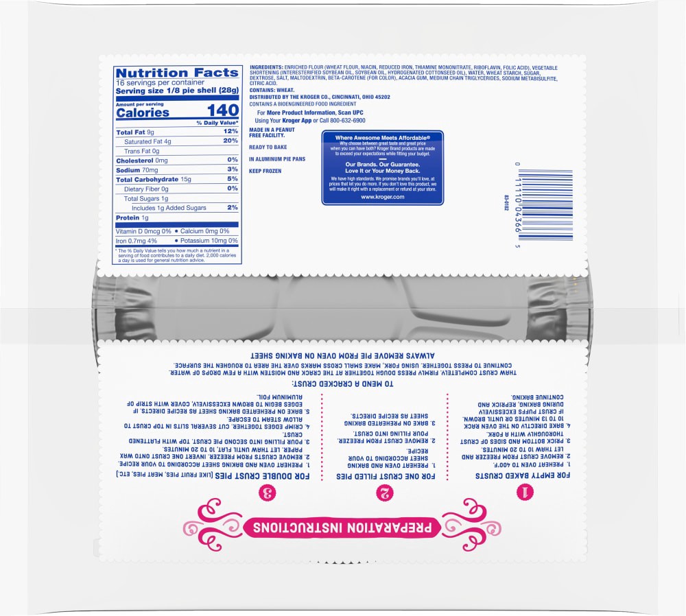 slide 3 of 4, Kroger Deep Dish 9-Inch Pie Crusts, 2 ct; 16 oz