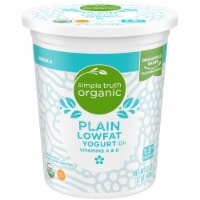 slide 1 of 1, Simple Truth Organic Lowfat Plain Yogurt, 32 oz