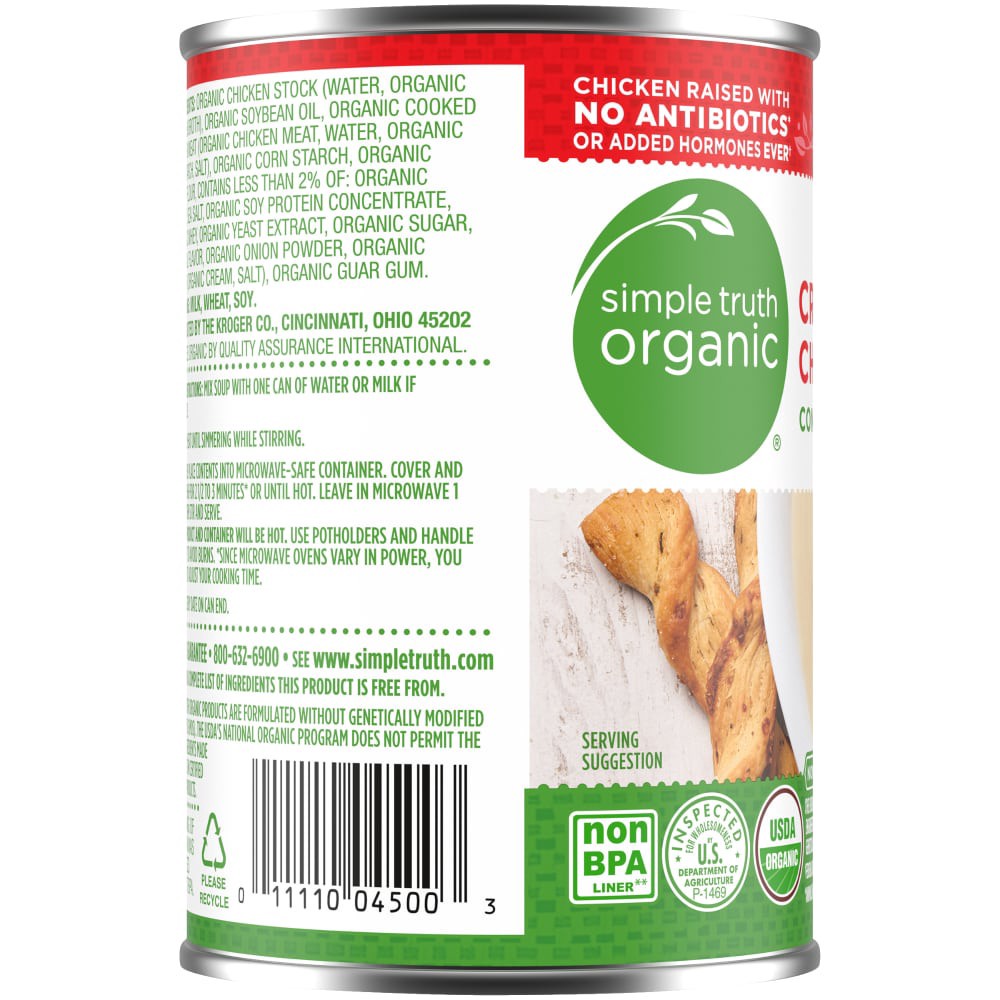slide 2 of 4, Simple Truth Organic Cream Of Chicken Condensed Soup - 10.5 oz, 10.5 oz