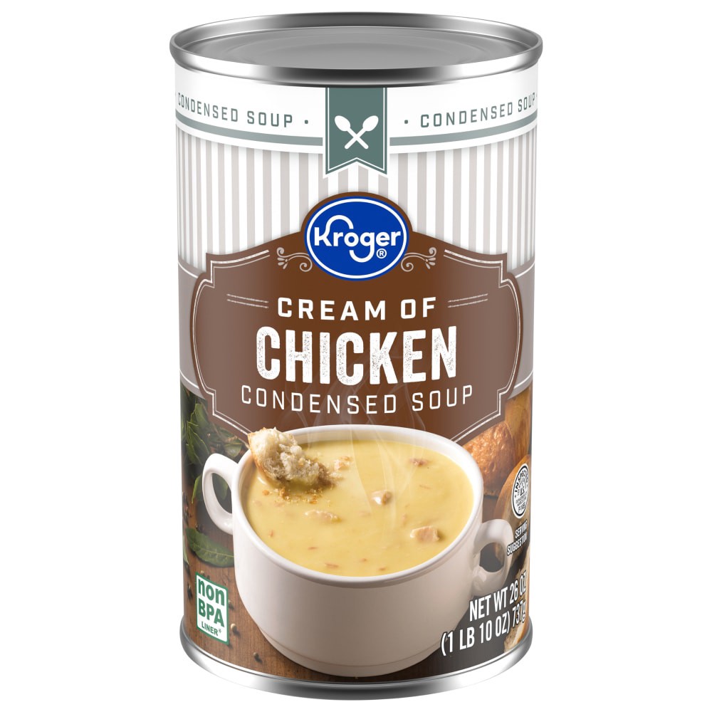 slide 2 of 3, Kroger Cream Of Chicken Condensed Soup - 26 oz, 26 oz