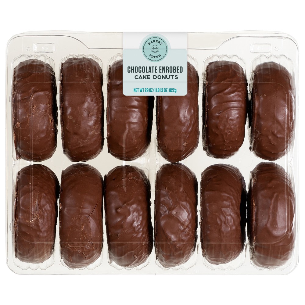 slide 2 of 3, Bakery Fresh Goodness Chocolate Dipped Donuts, 12 ct