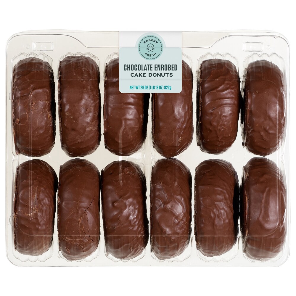 slide 2 of 3, Bakery Fresh Goodness Chocolate Dipped Donuts, 12 ct